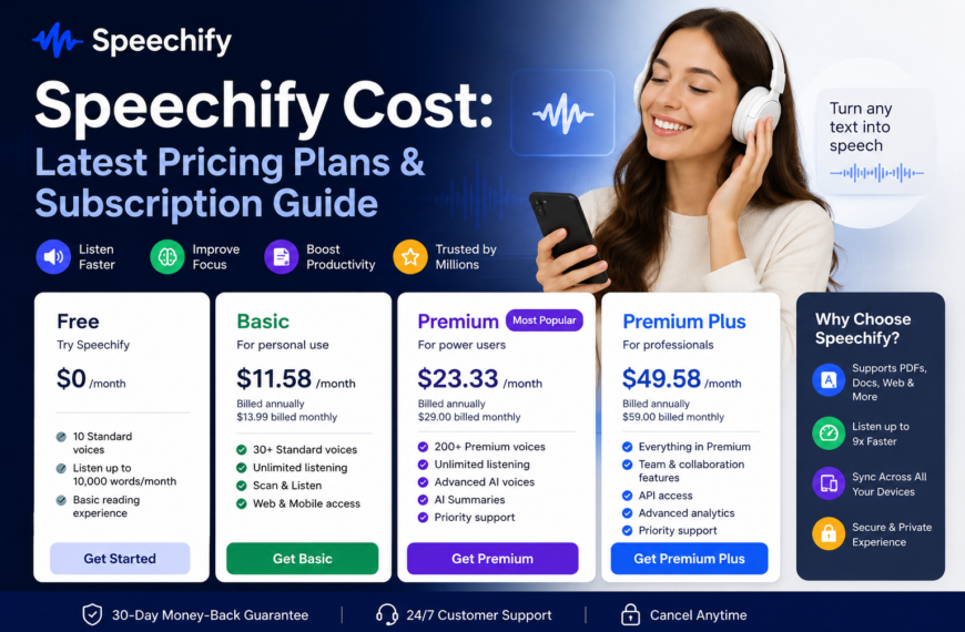 Speechify Cost: Latest Pricing Plans & Subscription Guide